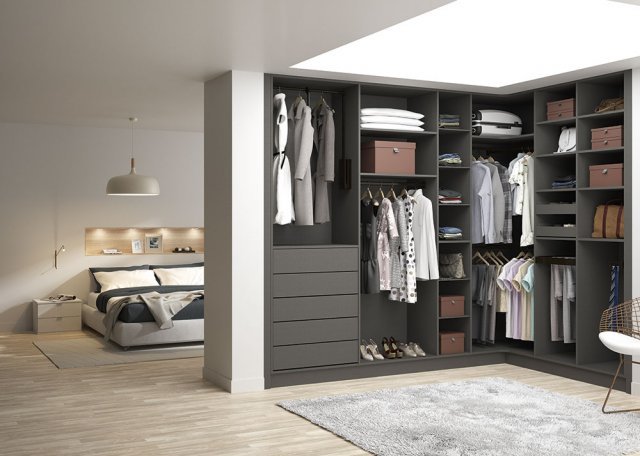 chambre parentale dressing d'angle