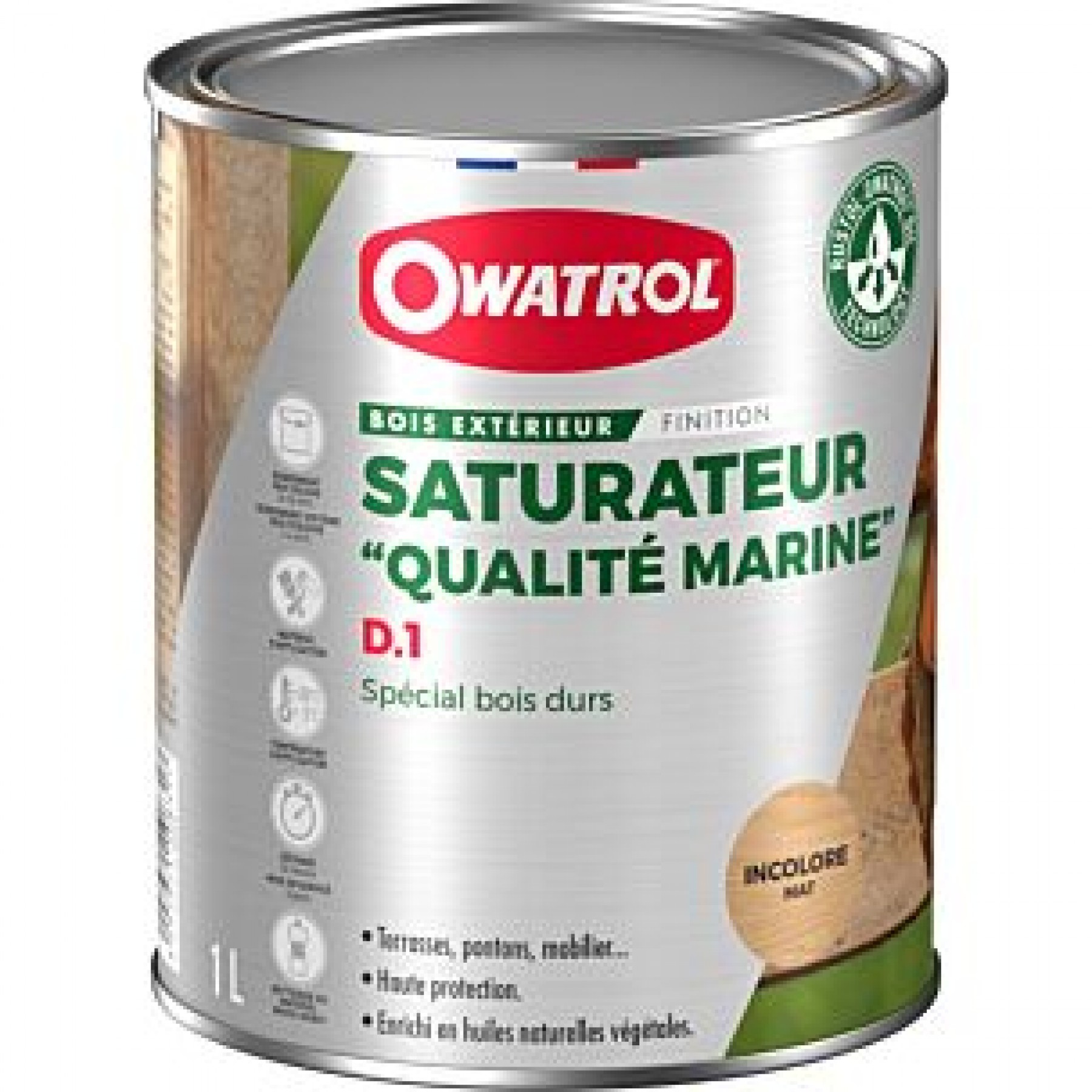 Photo Saturateur incolore pour bois dur D.1 PRO qualité marine Owatrol