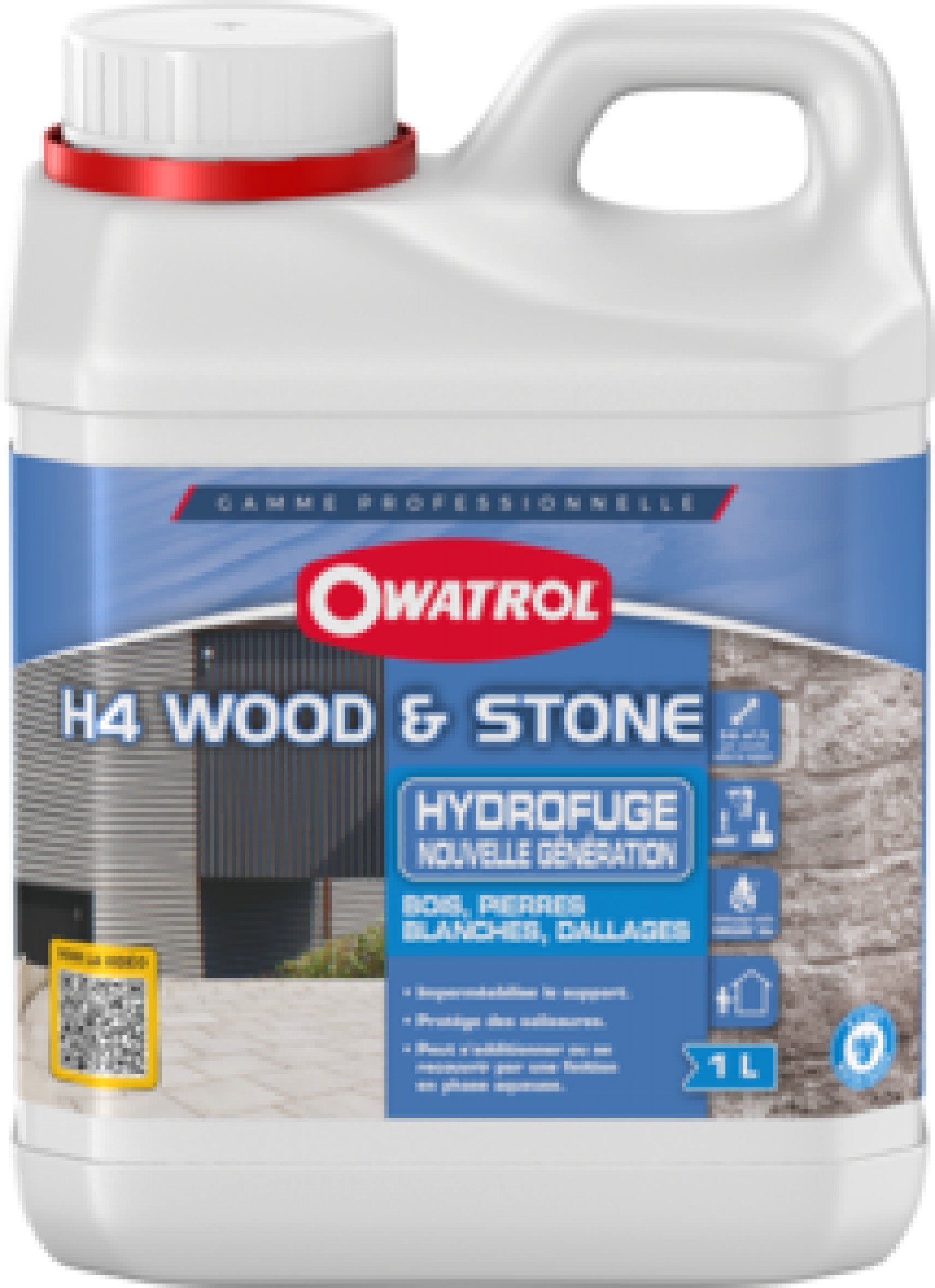 Photo Hydrofuge incolore impermeable H4 Wood & Stone Owatrol